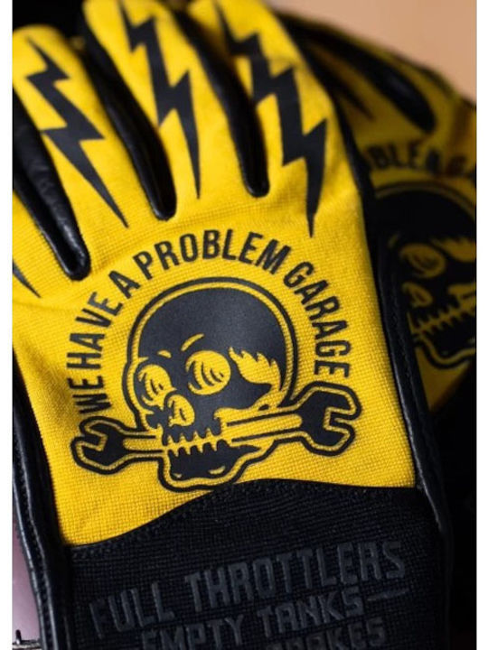 Holy Freedom Tools Herren Motorradhandschuhe Gelb 3027