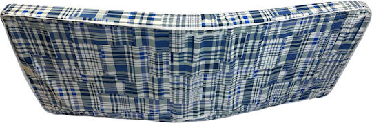 Folding Mattress Camping Bed Camp 9cm Thickness Upholstered Polyester Fabric 190x80x9cm