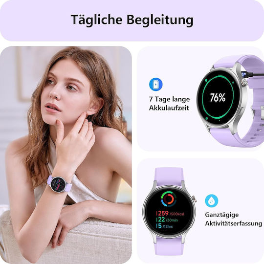 AEAC AR01 43mm Smartwatch (Lila)