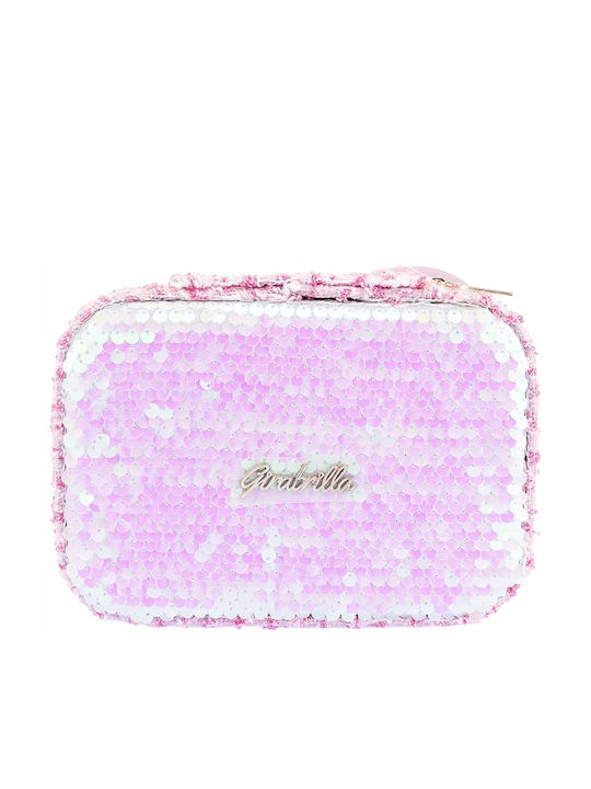 Nice Пътническа Кутия За Бижута Розова 17x5см