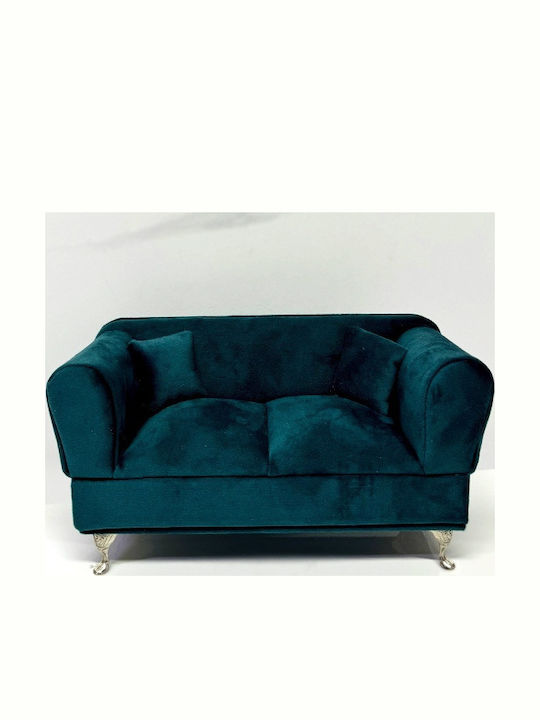 Velve Cutie Pentru Bijuterii Cu Oglindă Verde 24x13cm