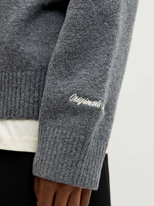 D.k Langarm Pullover Grau