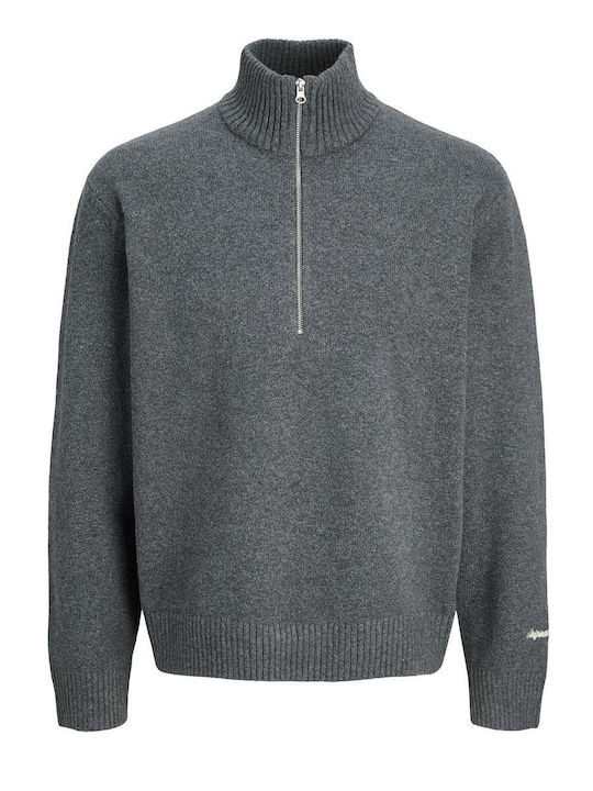 D.k Langarm Pullover Grau