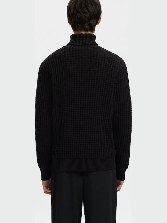 Long Sleeve Men's Blouse Black
