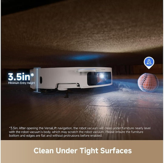 Dreame X50 Ultra Complete Robot Vacuum Cleaner with Laser Mapping & 20000Pa Suction Power White