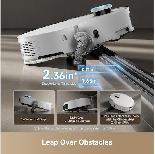 Dreame X50 Ultra Complete Robot Vacuum Cleaner with Laser Mapping & 20000Pa Suction Power White