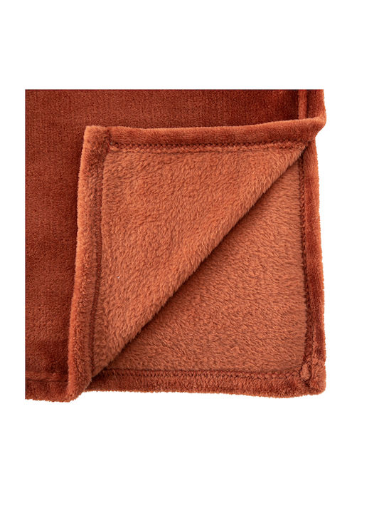 Doppelte Decke Polyester Terrakotta 1,80x2,30m