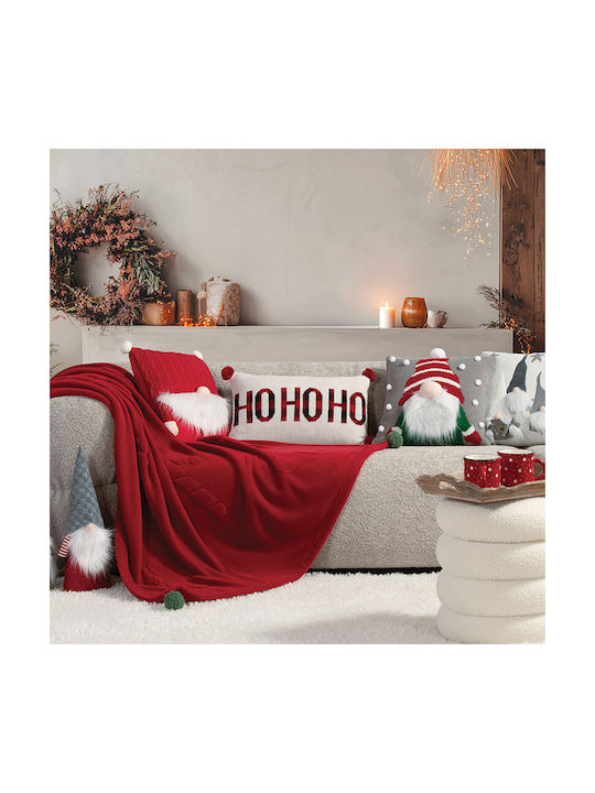Nef-Nef Homeware Husă Decorativă de Crăciun pentru Pernă Dreptunghiulară Ho Alb 30x50buc