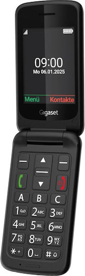 Gigaset GL595 Single SIM Мобилен Телефон с Големи Бутони Черен