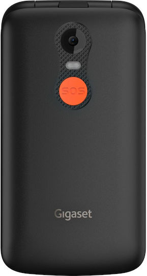 Gigaset GL595 Single SIM Мобилен Телефон с Големи Бутони Черен