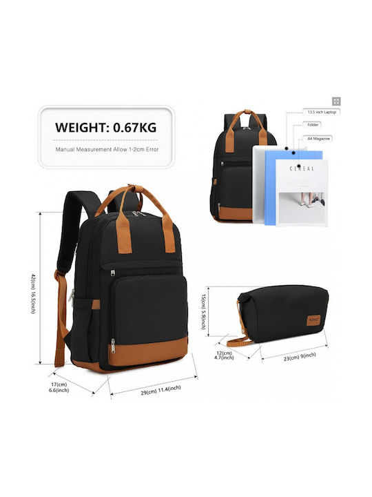 Miss Lulu Backpack Μαύρο