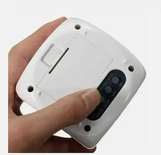 Arrango Ceas De Masă Digital Led Cu Ceas Deșteptător Alb Ak48203