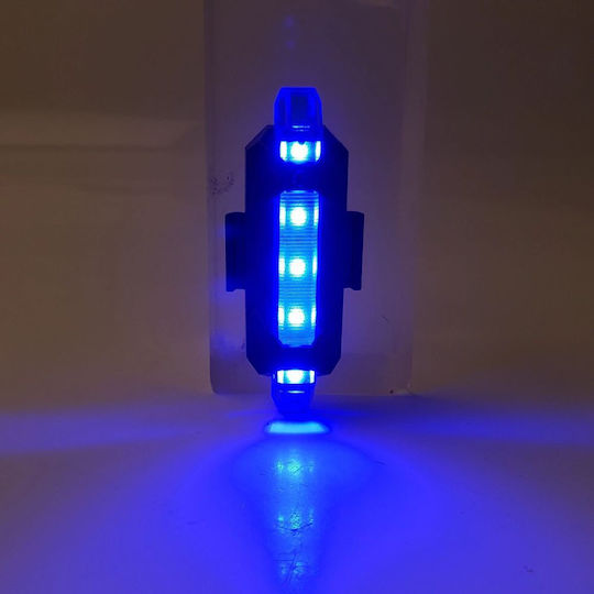 BS-216 ZF Rechargeable Rear Bicycle Light LED Blue