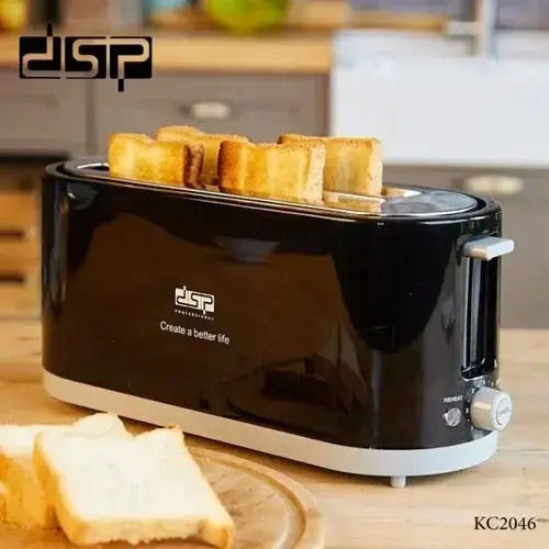 DSP Φρυγανιέρα 4 Θέσεων 1400W Μαύρη