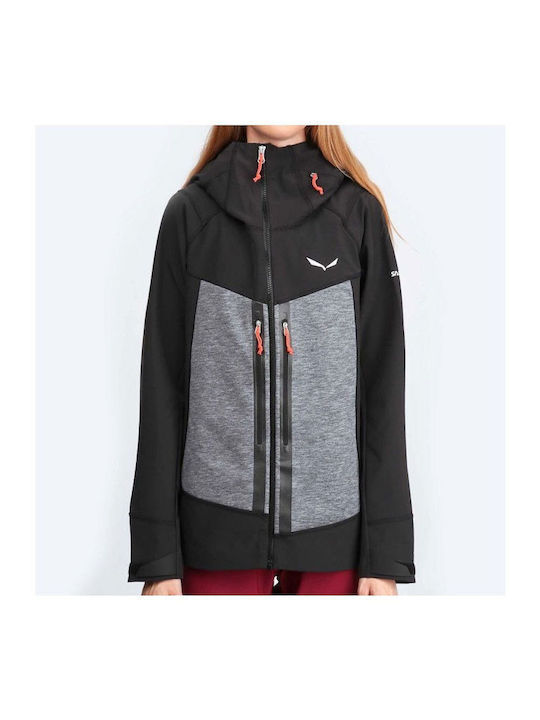 Salewa Comici 28176-0911 Γυναικείο Μπουφάν Soft Shell για Σκι & Snowboard Μαύρο