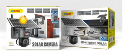 Andowl Q-SX66 IP Surveillance Camera 4G 4K Waterproof Battery Powered