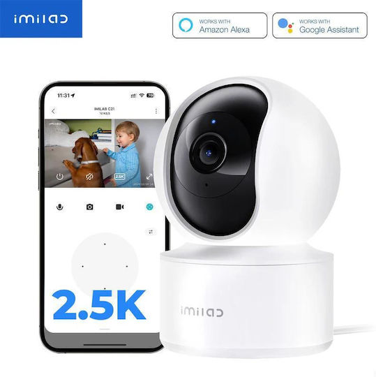 Imilab C21 IP Κάμερα Παρακολούθησης Wi-Fi Full HD+ 4MP με Αμφίδρομη Επικοινωνία