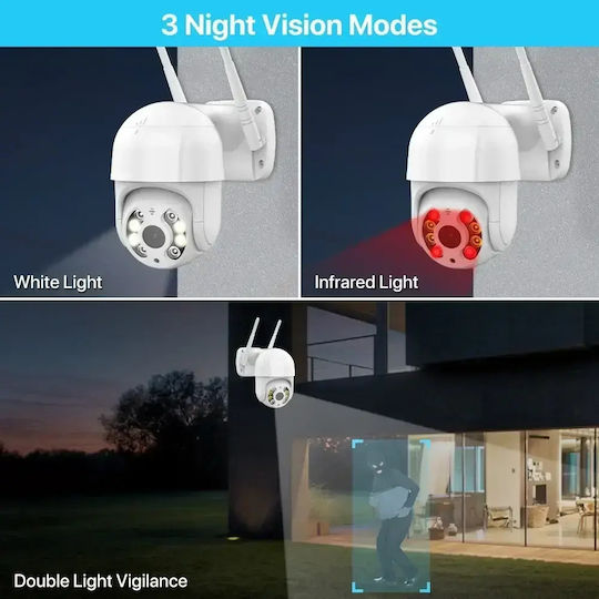Andowl 8276QJ IP Surveillance Camera Wi-Fi Full HD 1080p Waterproof with Two-Way Communication and Lens 3.6mm