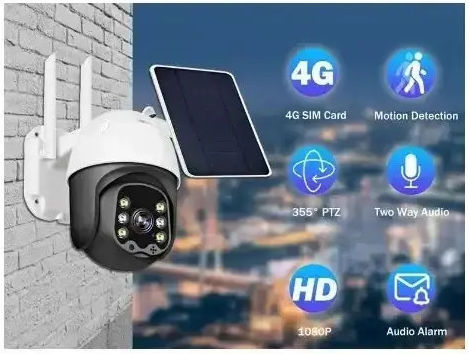 Andowl Q-SX908 IP Κάμερα Παρακολούθησης Wi-Fi 4K Αδιάβροχη Μπαταρίας με Αμφίδρομη Επικοινωνία