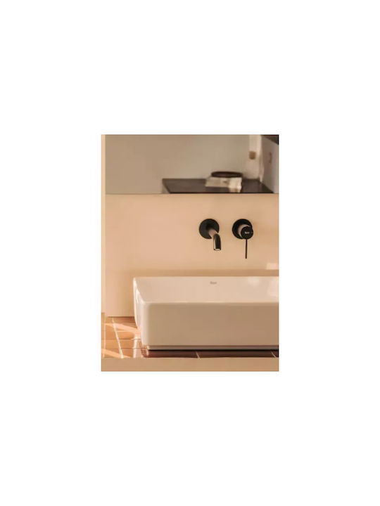 Roca Built-in Faucet Mixer for for Bathroom Sink Black
