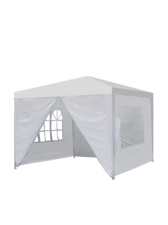 Foldable Garden Gazebo White 3x3m