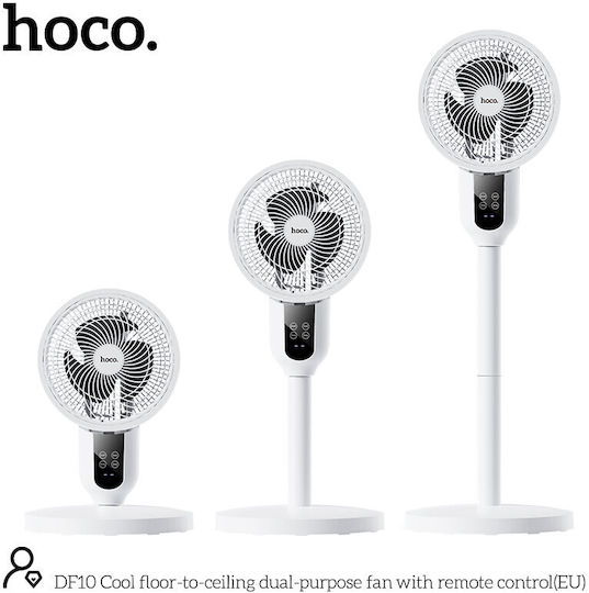 Hoco Ventilator Polimorfic cu Telecomandă Alb