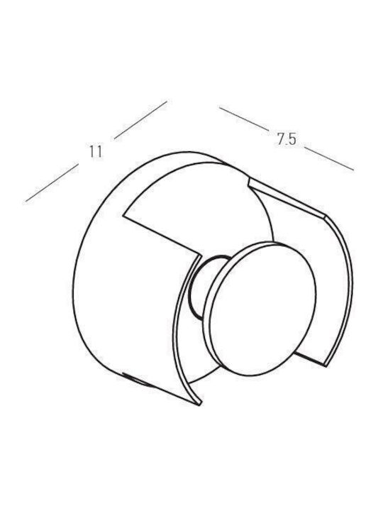 Zambelis Lights Wall-Mounted Outdoor Light G9 IP65
