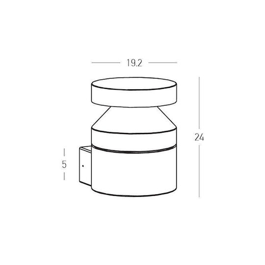 Zambelis Lights Стенно Външно Осветително Тяло LED IP65 15W