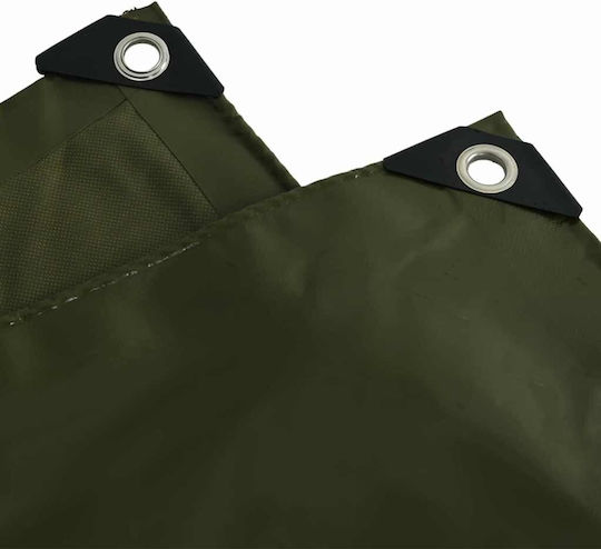 vidaXL Waterproof Tarpaulin 650gr/m² 6x3m. Heavy Duty Khaki