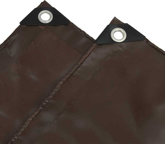 vidaXL Waterproof Tarpaulin 650gr/m² 6x3m. Heavy Duty Brown