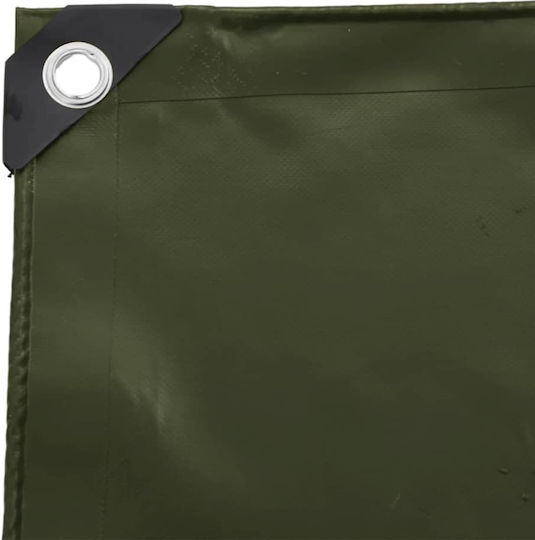 vidaXL Waterproof Tarpaulin 650gr/m² 6x1.5m. Heavy Duty Khaki