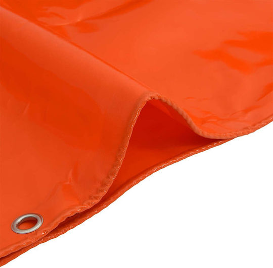 vidaXL Waterproof Tarpaulin 650gr/m² 6x3m. Heavy Duty Orange