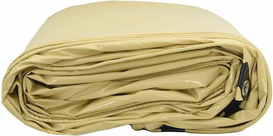 vidaXL Waterproof Tarpaulin 650gr/m² 6x3m. Heavy Duty Beige