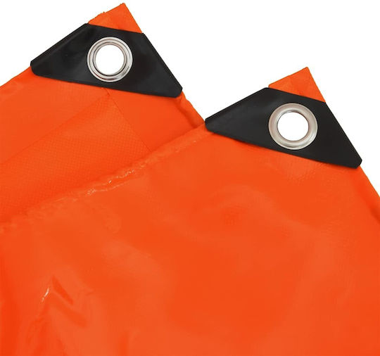 vidaXL Waterproof Tarpaulin 650gr/m² 3.5x2.5m. Heavy Duty Orange