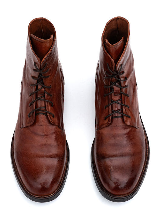 Leder Burgundisch Herrenstiefel
