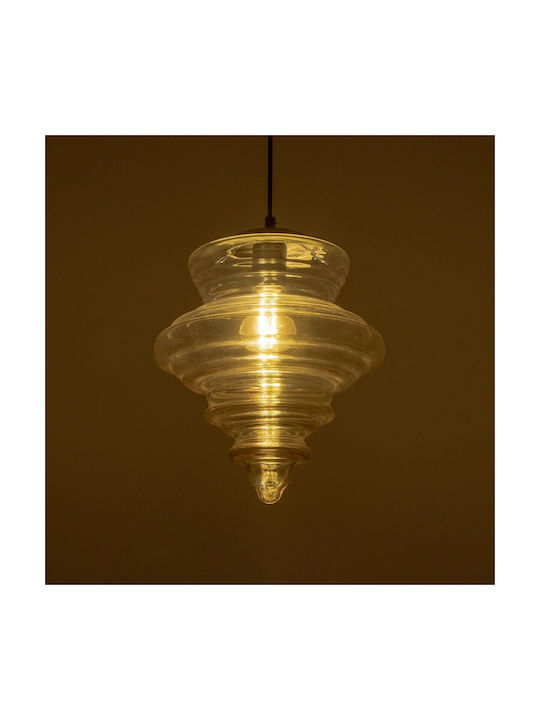 GloboStar Pendant Light Multicolour with Crystals for Socket E27 25x25x30cm