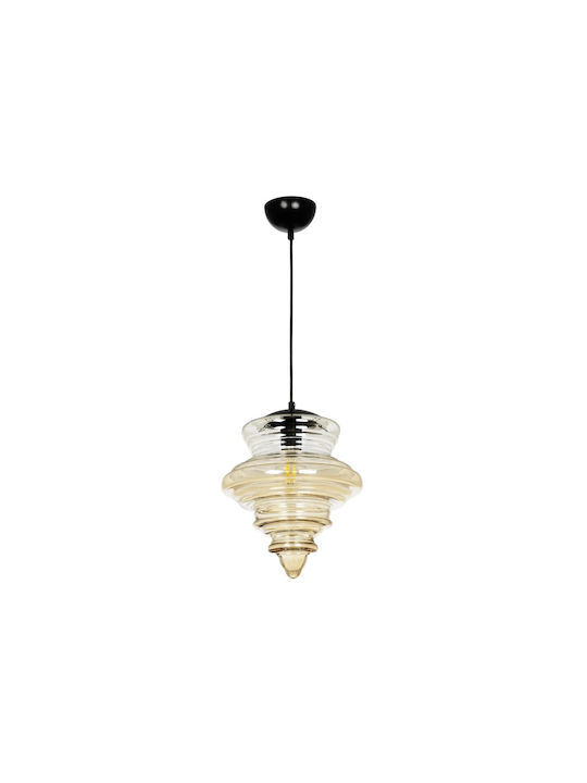 GloboStar Pendant Light Multicolour with Crystals for Socket E27 25x25x30cm