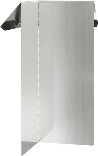 vidaXL Metal Garden Border in Silver Color 25x13.5cm
