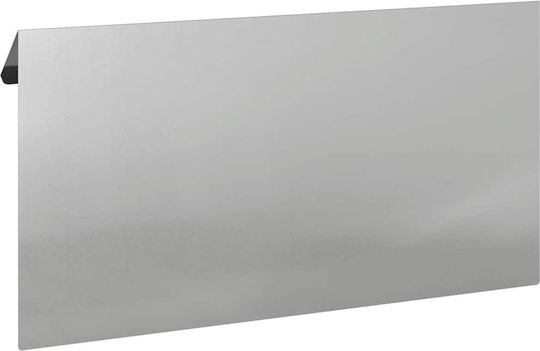 vidaXL Metallgartenbordüre in Silber Farbe 50x25cm