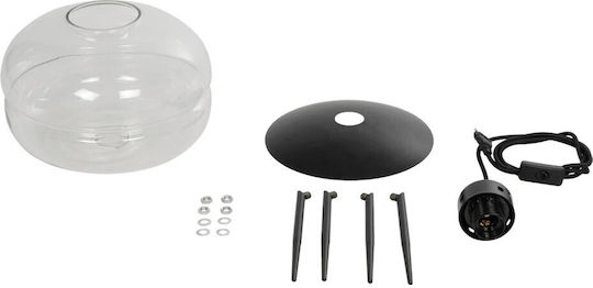 GloboStar Javan Dekorative Lampe mit Fassung für E27 Lampe Transparent