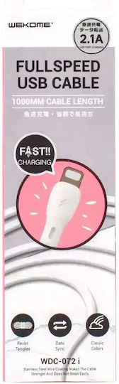 WK WDC-072i USB-A to Lightning Cable White 1m (250407)