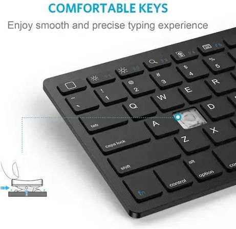 Omoton KB066 Kabellos Bluetooth Nur Tastatur Englisch US