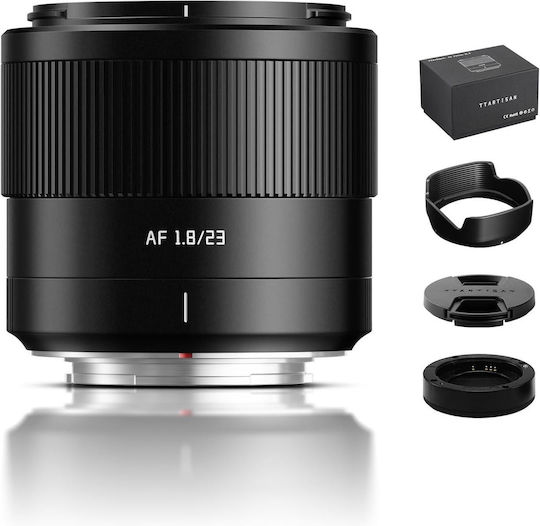 TTArtisan Crop Camera Lens AF 23mm f/1.8 for Sony E Mount Black