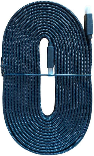 Factory HDMI 2.0 Premium High Speed 4K 60Hz HDR Flat Braided HDMI Cable HDMI Male - HDMI Male 15m Black