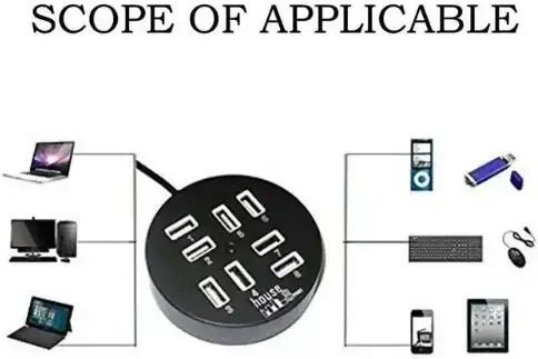 Andowl Q-HU800 Hub 8 Θυρών USB 2.0 με σύνδεση USB-A