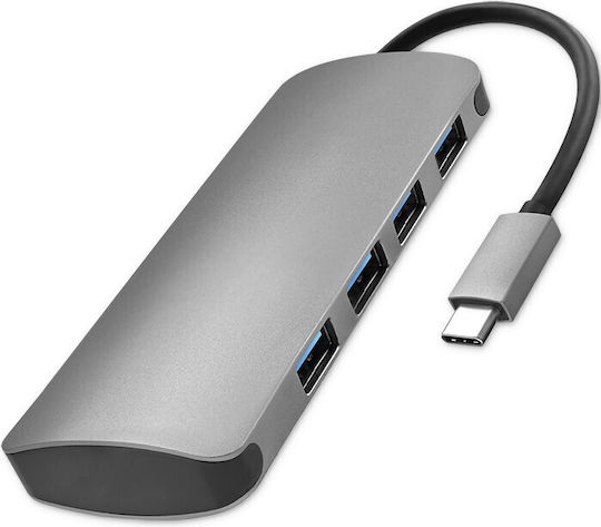 Qoltec Hub 4 Θυρών USB 3.1 με σύνδεση USB-C