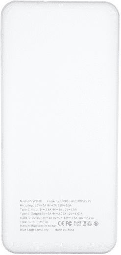 Blue Eagle Be-pb-07 Power Bank 10000mAh White