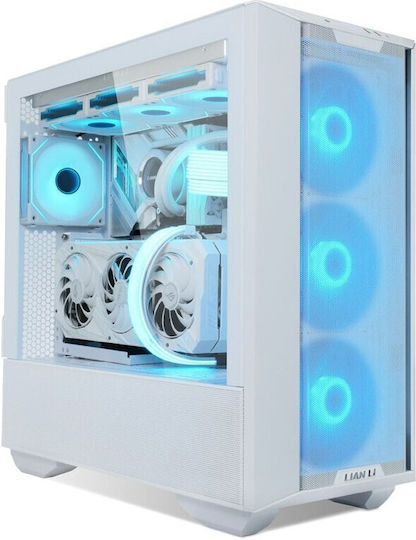 Lian Li LANCOOL III Gaming Midi Tower Κουτί Υπολογιστή με RGB Φωτισμό Λευκό