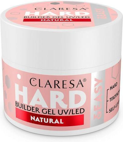 Claresa Hard&easy Builder Gel Νυχιών Μπεζ 45gr