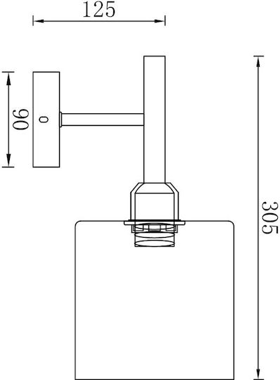 Braytron Leuchte Wand mit Fassung E27